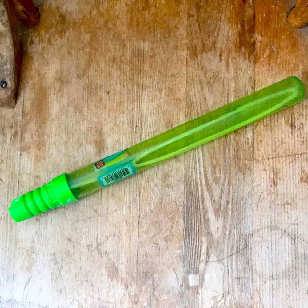 Free with purchase- empty bubble tube/baton